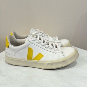 🔥Veja White and Yellow Women’s Sneakers Size 9🔥